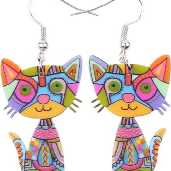 Acrylic Drop Cat Earrings Review