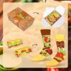 Funny Food Taco Hot Dog Socks Box Review