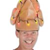 Plush Light-Up Christmas Turkey Hat With Battery Powered Lights