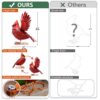 Garden Statues Large Red Bird Gift Review