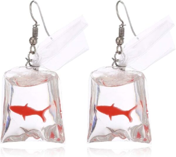 Funny Fish in Bag Earrings Review