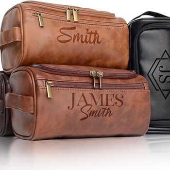 Personalized Leather Toiletry Bag Gift Review