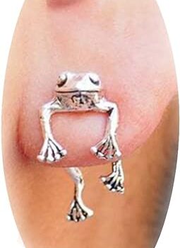 Silver Frog Earrings Gift Review