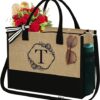 Initial Jute Bag with Zipper Pocket Gift Review