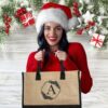 Initial Jute Bag with Zipper Pocket Gift Review