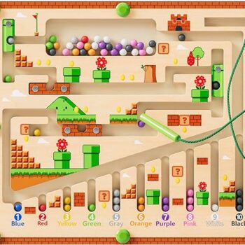 Magnetic Color and Number Maze Review