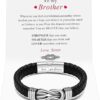Black Braided Leather Bracelet Gift Review