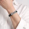 Black Braided Leather Bracelet Gift Review