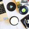 Retro Record Coasters for Drinks Gift Review