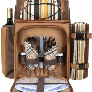 Picnic Basket Backpack for 2 Person Gift Review