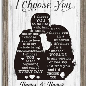 I Choose You Wall Art Gift Review