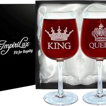 King and Queen Wine Glass Set Gift Review