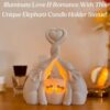Elephants Love Candle Statue Gift Review