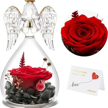 Angel Figurines with Real Rose Gift Review