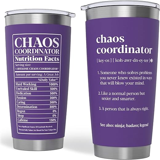 Chaos Coordinator Tumbler Gift Review