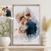 Watercolor Couple Portrait Gift Review