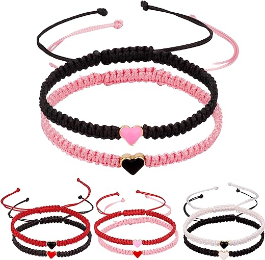 Set of 2 Colorful Heart Bracelets Gift Review