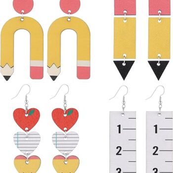 Teacher Wooden Earrings Gift Review