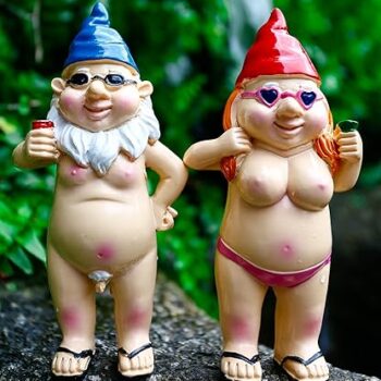 Naughty Garden Gnome Funny Statue Gift Review