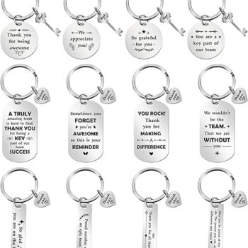 12 Pcs Office Keychains Gift Review