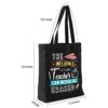 Teacher Canvas Bag Black Gift Review