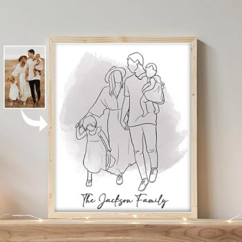 One Line Drawing Portrait Gift Review