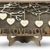 Wooden Family Tree Plaque with Engraved Names Gift Review