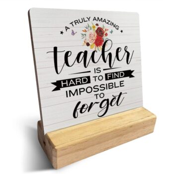 Teacher Desk Sign Decor Gift Review