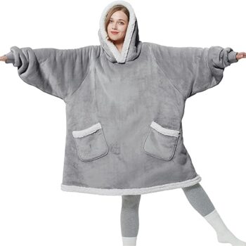 Blanket Hoodie with Sleeves Gift Review