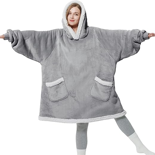 Blanket Hoodie with Sleeves Gift Review