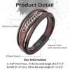 Mens Bracelet Leather and Steel Gift Review