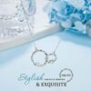 Silver Interlocking 2 Circles Necklace Gift Review