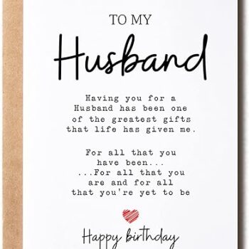 Husband Birthday Card Gift Review