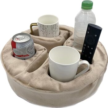 Couch and Bed Cup Holder Pillow Gift Review