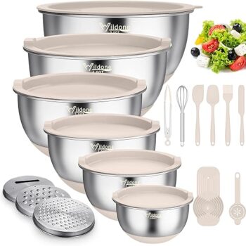 22 PCS Stainless Steel Nesting Bowls Gift Review