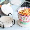 Absorbent Marble Drink Coaster Set Gift Review