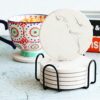 Absorbent Marble Drink Coaster Set Gift Review
