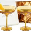 Colored Sunset Amber Cocktail