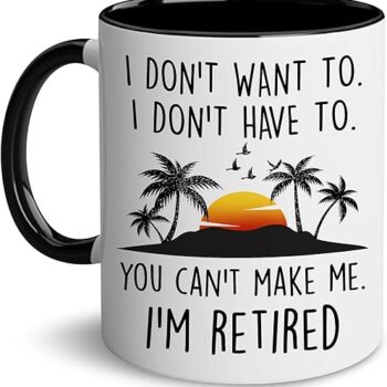 I'm Retired Mug Gift Review