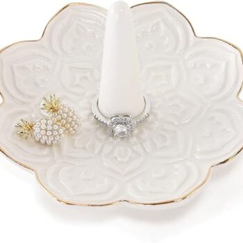 Ceramic White Jewelry Holder Gift Review