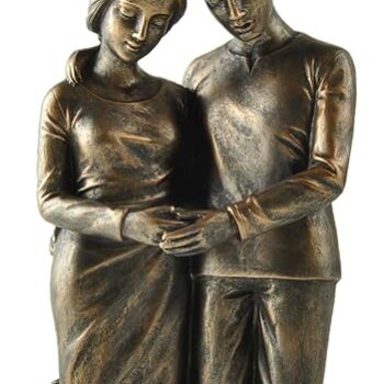 Couple Kneeling Statue Sculpture Gift Review