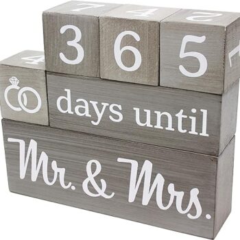 Wedding Calendar Wooden Blocks Gift Review