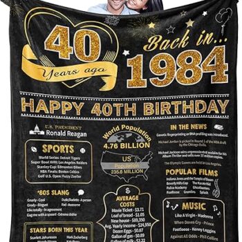 40th Birthday Blanket Gift Review