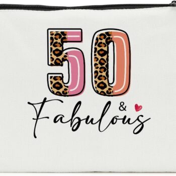 Happy 50th Birthday Cosmetic Bag Gift Review