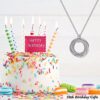 Sterling Silver Chain Circles Necklace Gift Review