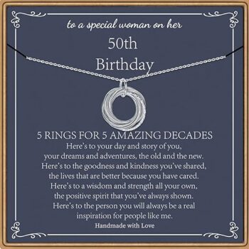 Sterling Silver Chain Circles Necklace Gift Review
