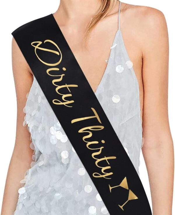 Dirty Thirty Satin Sash Gift Review