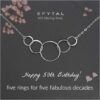 50th Birthday Sterling Silver Gift Review