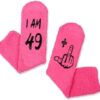 50th Birthday Pink Socks