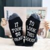 Men Black Cotton Socks Gift Review